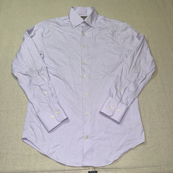 Peter Millar Shirt Mens Small Purple Lavender Summer Comfort Button Down Stretch - Picture 2 of 6